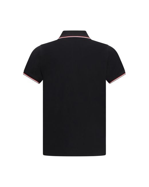 Moncler Black Polo Shirt for men