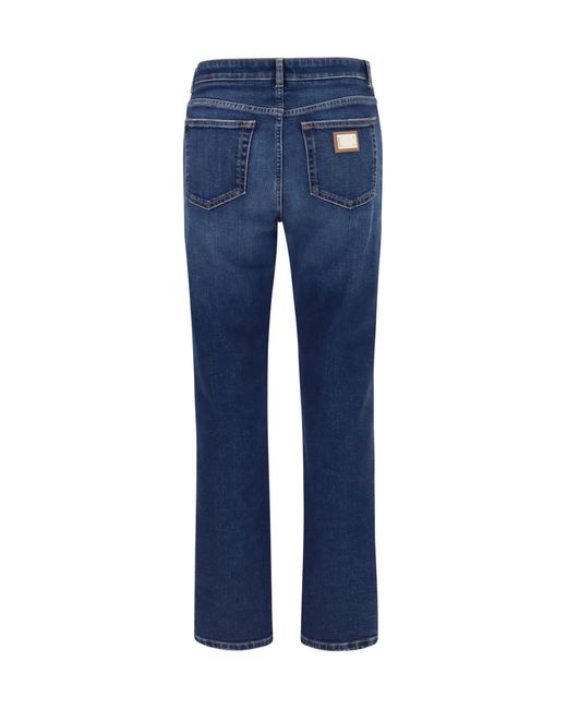 Dolce & Gabbana Blue Five-Pocket Denim Jeans Cotton Trousers