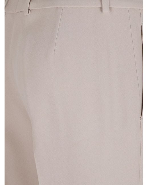 Ermanno Scervino Gray Bootcut Trousers With Concealed Closure And Crease