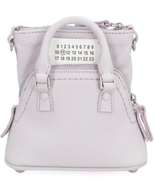 Maison Margiela Purple 5Ac Classique Baby Leather Crossbody Bag Calf Shoulder