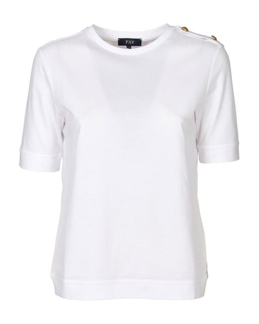 Fay White T-Shirt