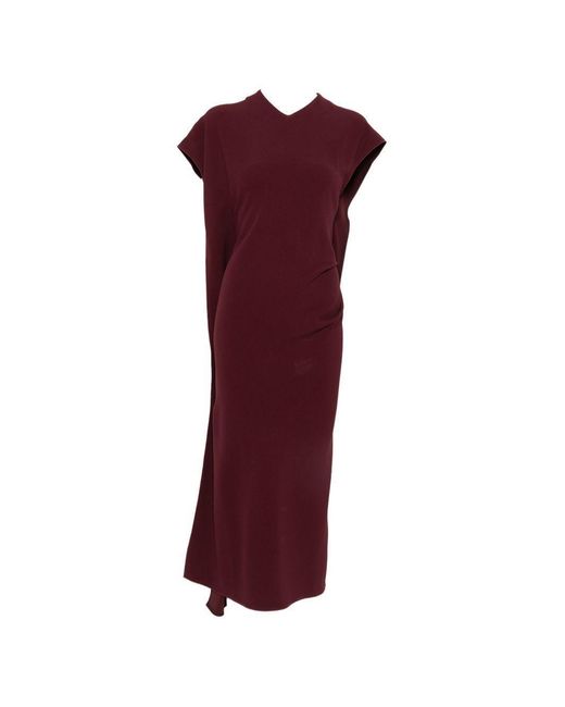 Victoria Beckham Purple Dress Victoria Viscose