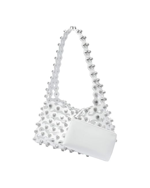 Alexander Wang White Medium Rex Shoulder Bag