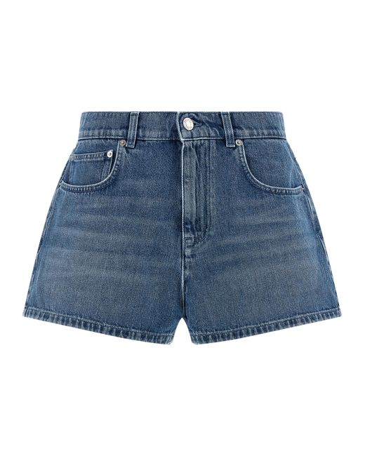 Moschino Blue 'Heart' Shorts