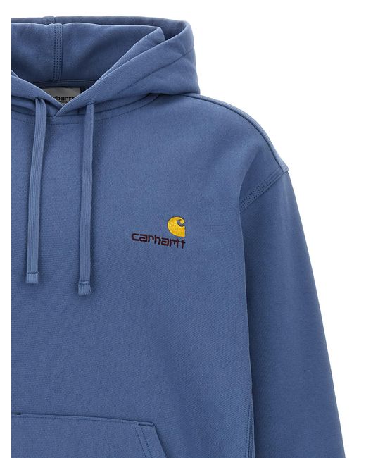 Carhartt Blue American Script Hoodie for men