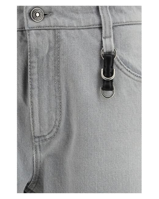 Ermanno Scervino Gray Boyfriend Jeans Cotton