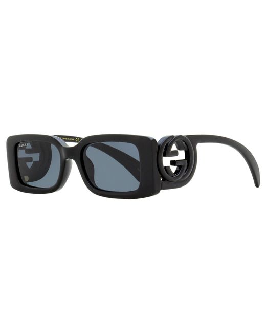 Gucci Black Rectangular Sunglasses Gg1325S 001 54Mm Plastic (Injected)