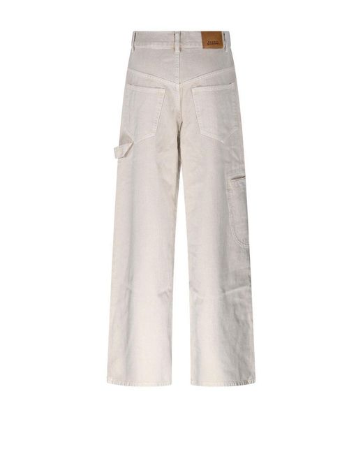 Isabel Marant White Jeans Solene