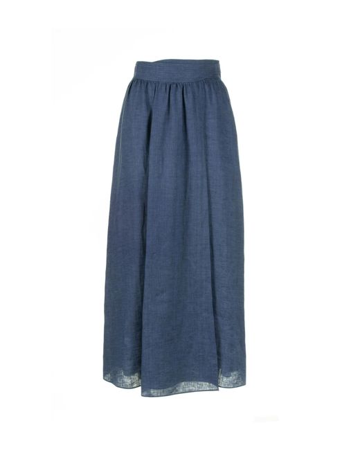 Loro Piana Blue Leah Skirt