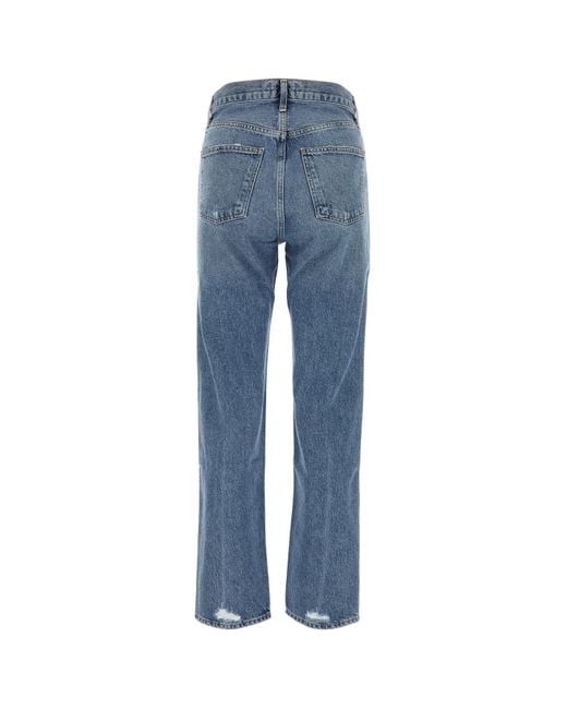 Agolde Blue Denim 90S Jeans