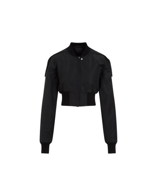 Rick Owens Black Collage Bomber Jacket For