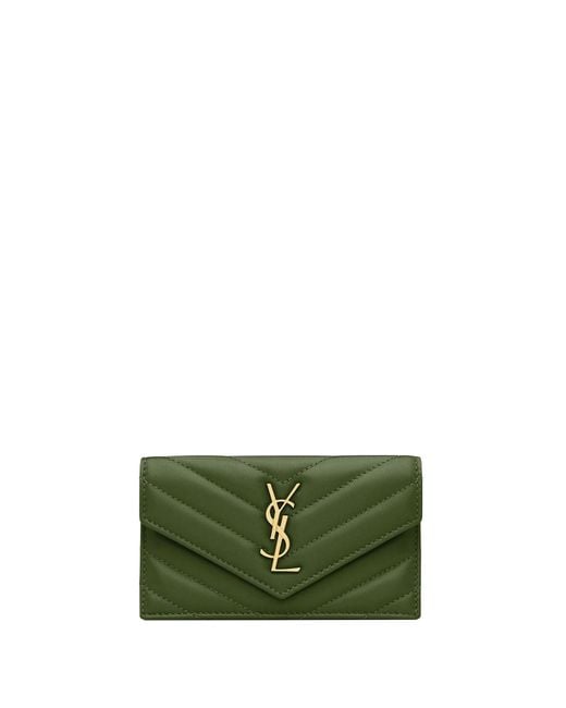 Saint Laurent Green Wallets