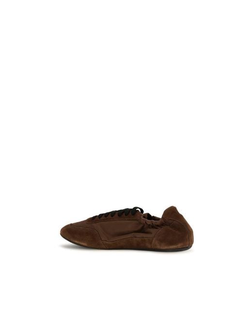 Prada Brown Rubber Athletic Sneakers for men