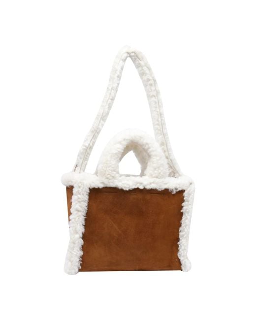 Marni White East/West Tote Bag