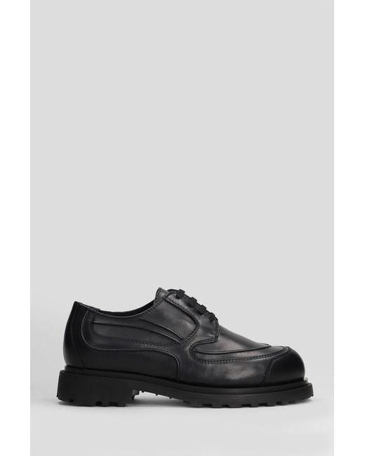 J.L-A.L Tracer Derby Lace Up Shoes in Black for Men | Lyst