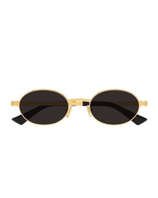 Bottega Veneta Brown Bv1470S Linea Ribbon Metallo Sunglasses