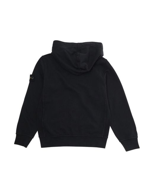 Stone Island Blue Kids Hoodie Cotton Hoods & Sweatshirts for men