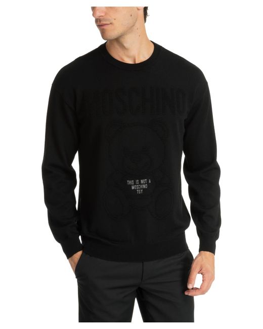 Moschino Black Teddy Bear Sweater for men