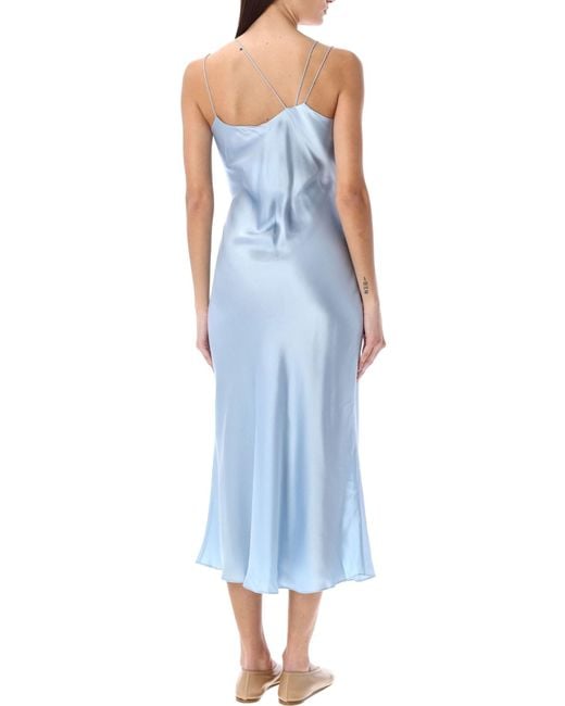 THE GARMENT Blue Catania Long Slip Dress