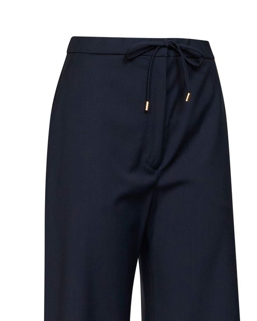 Max Mara Blue Mstcrisma Wide-Leg Trousers