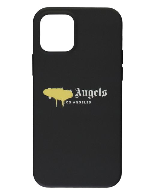 Palm Angels Black Logo Detail Iphone 12 Case for men
