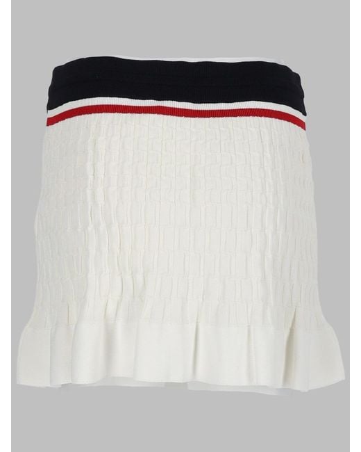 Casablanca Black Knit Tennis Mini Skirt Viscose