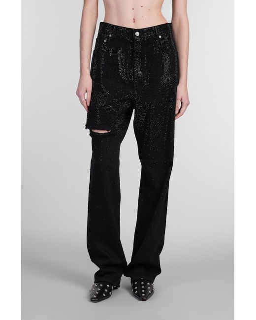 デニム・ジーパン GOLDEN  DELUXE BRAND KIM STRAIGHT-FIT JEANS IN DENIM Golden Goose Kim Jeans in Black | Lyst
