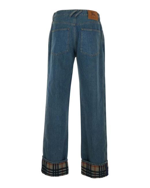 Burberry Blue Jeans Dexter Stonewash Cotton for men