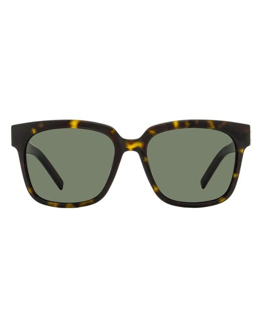 Saint Laurent Black Square Monogram Sunglasses Sl M40 004 54Mm Ysl Plastic (Acetate)