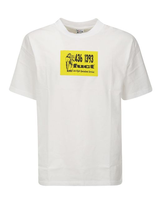 Fuct White Late Night Tee for men