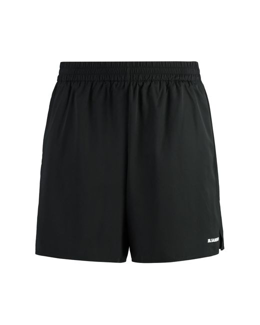 Jil Sander Black Techno Fabric Bermuda-shorts for men