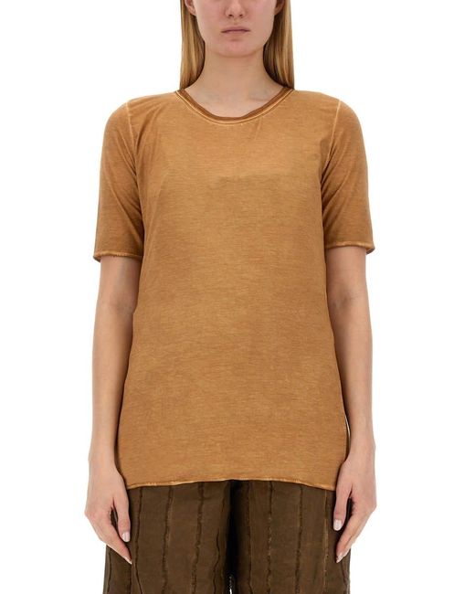 Uma Wang Brown Cotton T-Shirt