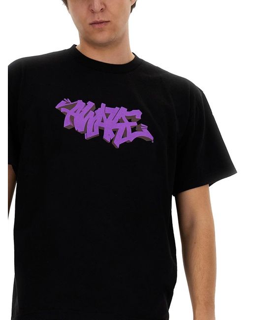 AWAKE NY Black Graffiti T-Shirt for men