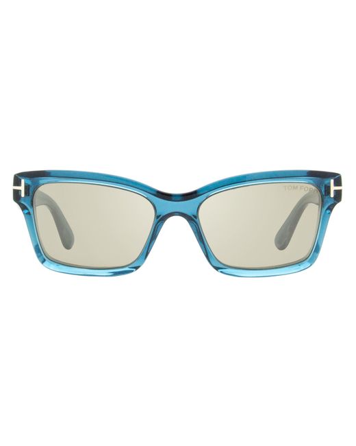 Tom Ford Black Mikel Sunglasses Tf1085 90L Transparent Aqua, 54Mm Ft1085 Plastic (Acetate)