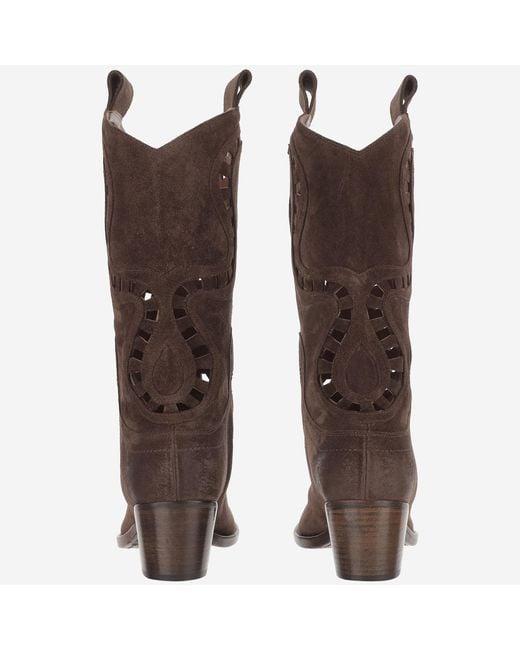 Sartore Brown Suede Boots