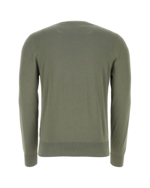 Aspesi Green Sage Cotton Sweater for men