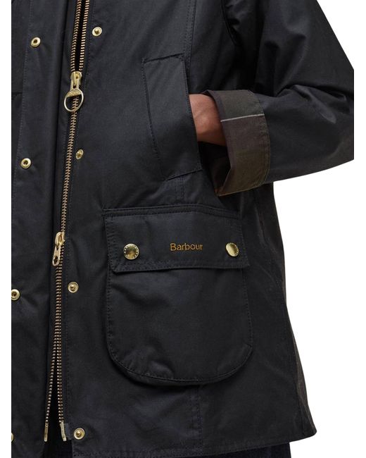 Barbour Black Modern Beadnell Wax Jacket