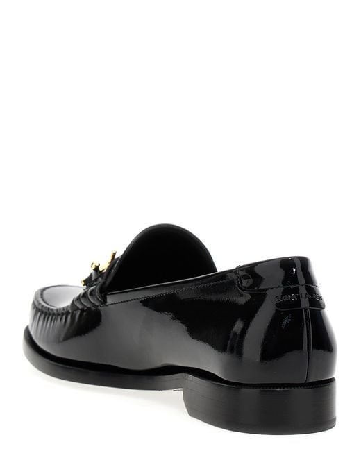 Saint Laurent Black Le Loafer Patent Leather Loafers for men