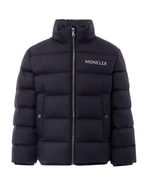 Moncler Blue Down Jacket Padded for men