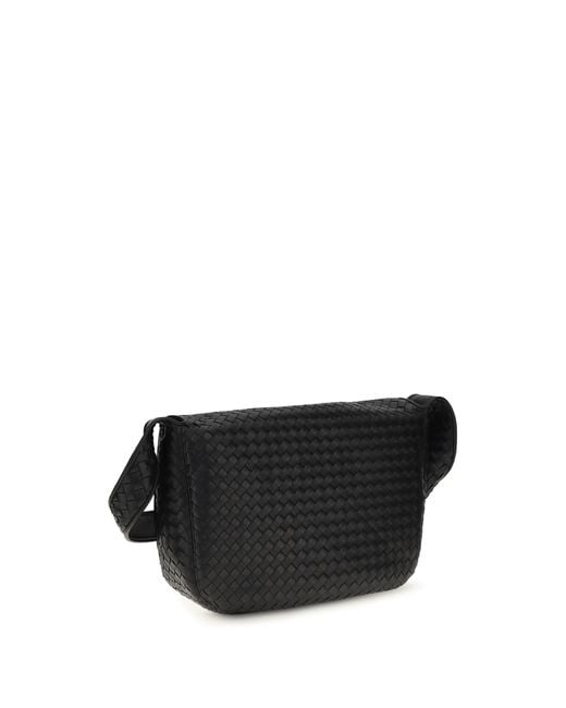 Bottega Veneta Black Shoulder Bag Veneto- Calf Leather for men