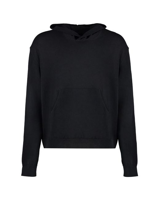 Our Legacy Black Knitted Hoodie for men