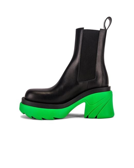 Bottega Veneta Green Flash 95Mm Chelsea Boots