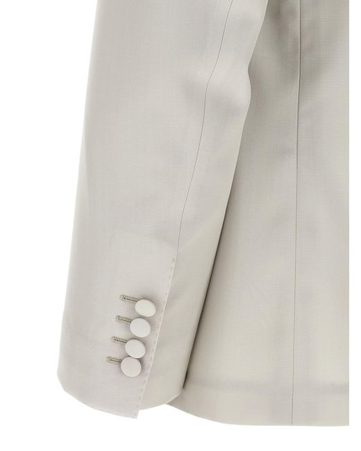 Dolce & Gabbana Gray Dolce & Gabbana 'Taormina' Blazer for men