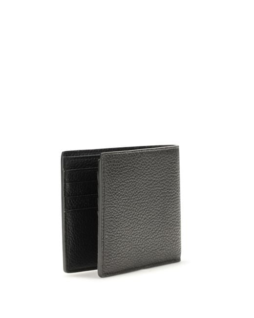Tom Ford Gray T Line Bifold Wallet Grained Leather Calf Bos Taurus for men