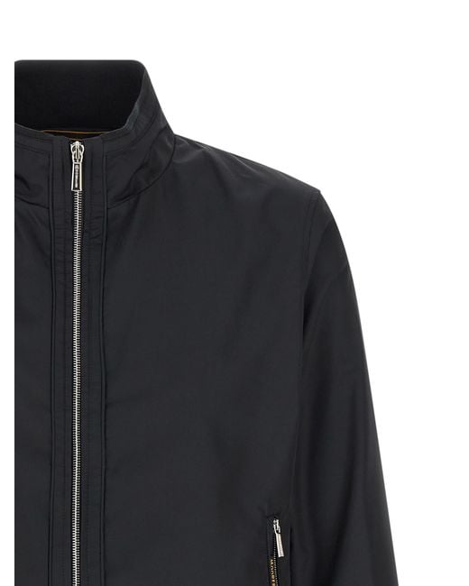 Moorer Blue Manetti-Wk Bomber Jacket for men