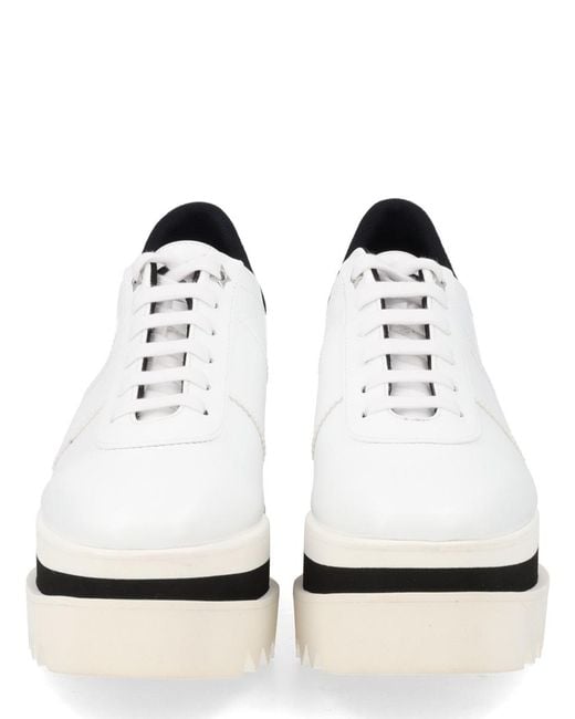 Stella McCartney White Sneaker Sneak Elyse Recycled Polyester Trainers