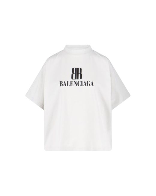 Balenciaga White T-Shirts