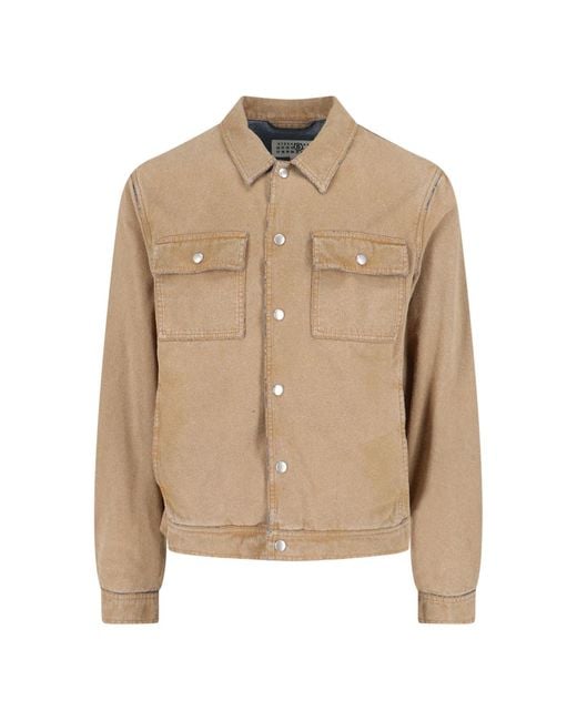 MM6 by Maison Margiela Natural Jackets Cotton for men