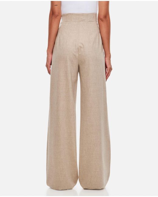 Max Mara Natural Venas High Waisted Wide Leg Trousers