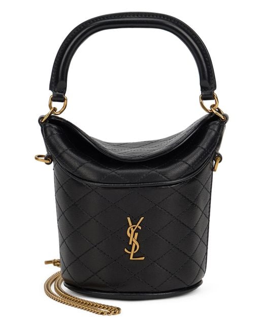 Saint Laurent Black Bucket Bag Gaby